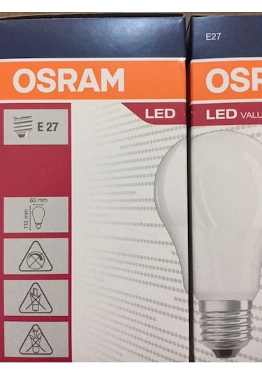Osram 8.5W Led Ampul E27 Beyaz Işık 6500K 806Lm -- Yeni Seri --