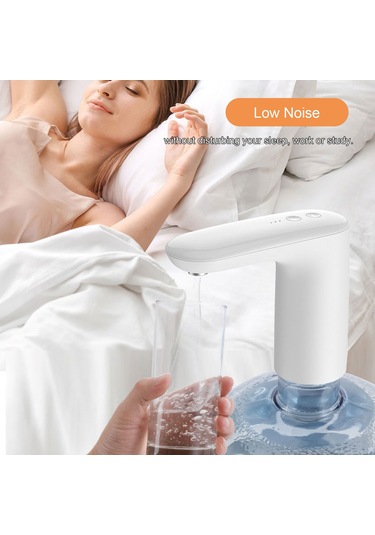 Xindoker Usb Şarjlı Taşınabilir Su Pompası - 5 Galon Otomatik Su Dispanseri Siyah