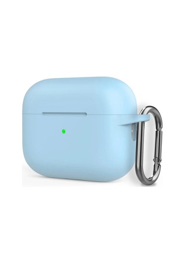 E2m Aırpods Uyumlu 1-2 Kılıf Sense Silikon Açık Mavi Açık Mavi