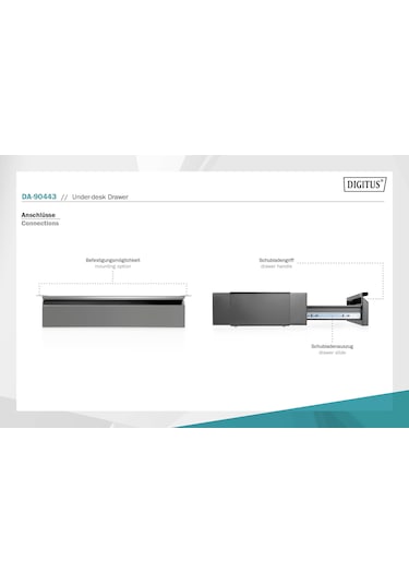 Metal Masa Altı Çekmecesi