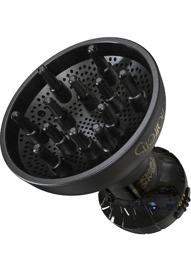 Hrs-530 Kıvırcık Saçlara Özel Saç Kurutma Makinesi & Vigo Dalgalandırıcı 1000 Watt - Siyah