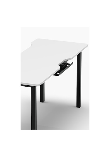 Reto Design 120 Cm Beyaz Oyun Çalışma Masası. Gaming Masa 8120