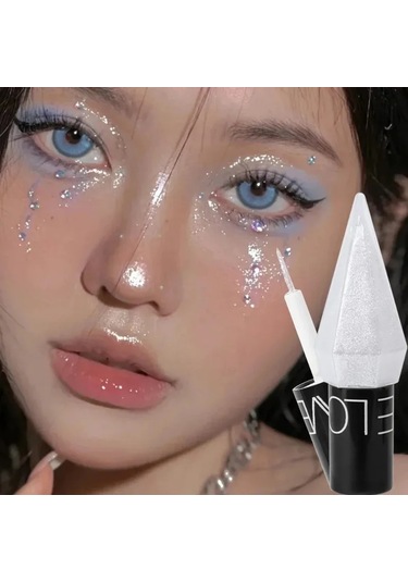 Elmas Parlak Göz Gömlekleri Göz Farı Su Geçirmez Gümüş Gül Altın Renk Glitter 05 Dark Topaz