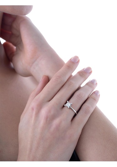 0,52 Karat Idl Sertifikalı Tektaş Pırlanta Yüzük-818