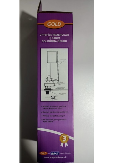 Gold Vitrifiye Rezervuar İç Takım Doldurma Grubu Flatör Şamandıra Beyaz