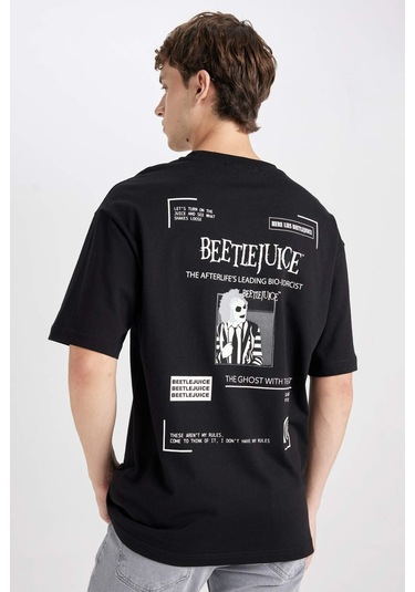 DeFacto %100 Pamuk Beetlejuice (1988) Siyah Boxy Fit Bisiklet Yaka Sırt Baskılı Kısa Kollu Tişört D8514AX24AUBK81 DeFacto %100 Pamuk Beetlejuice (1988) Siyah Boxy Fit Bisiklet Yaka Sırt Baskılı Kısa Kollu Tişört D8514AX24AUBK81