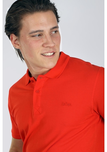 Lee Cooper Twıns 1 Erkek Pike Polo Yaka T-Shırt Mercan-17948-Mercan