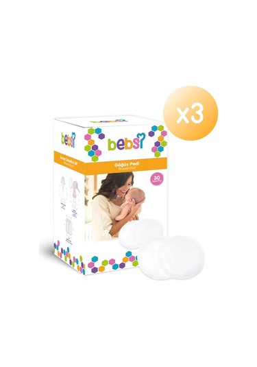 Bebsi Göğüs Pedi Seti 3lü Bulk