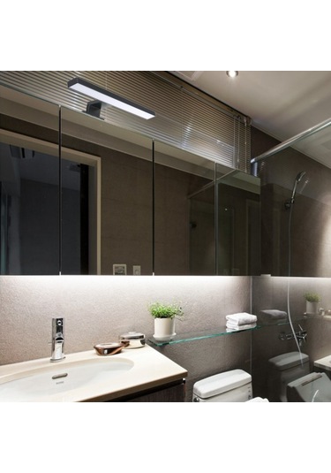 Lemestar Modern Led Aynalı Banyo Aydınlatması, 6w, 30cm, Abs Siyah Mat, Ip44 Koruma, 110-240v Siyah