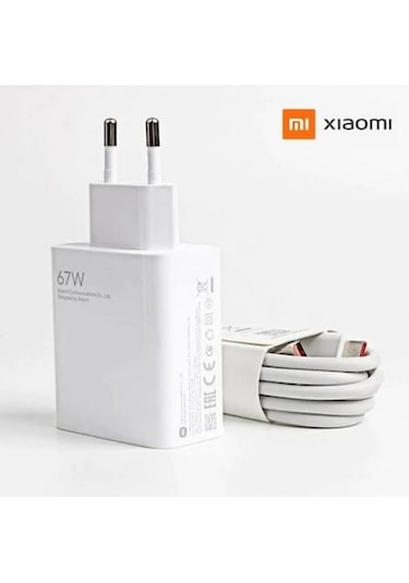 Redmi Note 12 Pro Uyumlu Mi 67W Hızlı Şarj Aleti Adaptörü + Kablo Seti