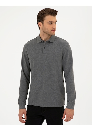 Pierre Cardin Erkek Antrasit Melanj Sweatshirt 50294438-vr081 Antrasit Melanj