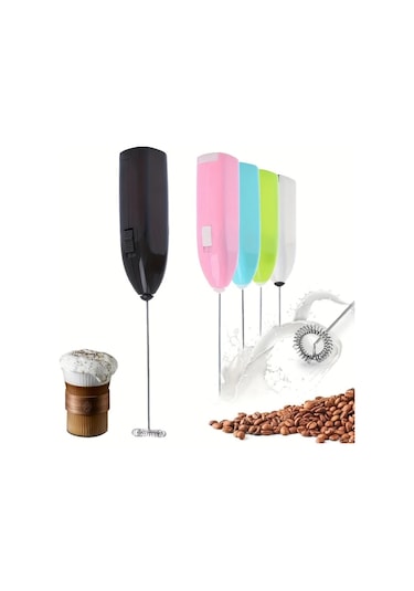 Elmpaly Siyah Paslanmaz Çırpıcı Taşınabilir Şarjlı 3ü1 Arada Mini Çırpıcı Süt Köpürtücü Diğer