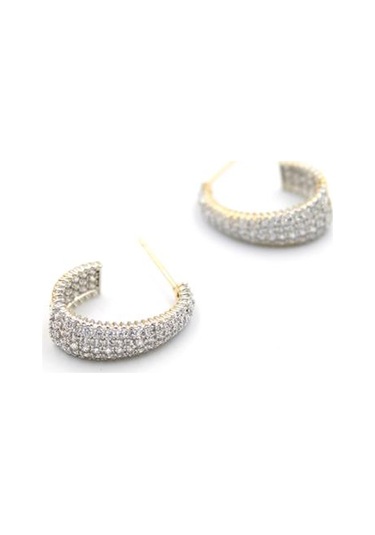 Halka Küpe - Altın Çok Renkli