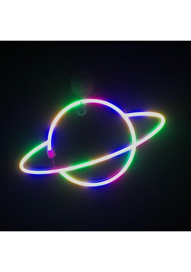 Homyl Usb/pil Led Neon Işık Burcu Duvar Lambası Çok-renkli Çok Renkli