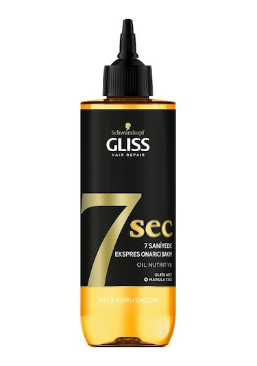 Gliss Mat ve Kuru Saçlara 7 Saniyede Express Onarıcı Bakım Yağı 200 ML