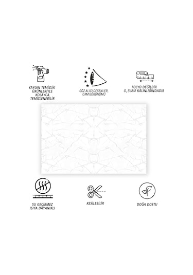 Tink Kendinden Yapışkanlı Silver Desenli Pvc Panel 41x62 Cm