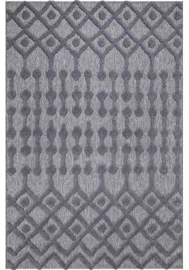 Silva Antrasit Halı Yıkanabilir Halı Balkon Halısı Oturma Odası K Antrasit