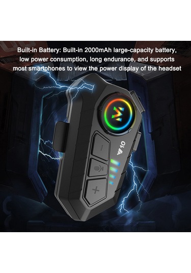 Padalink Bt5.3 Motosiklet Kask Kulaklığı - Gürültü Önleme, Su Geçirmez, 30 Saat Çalışma, Çift Telefon Bağlantılı, Otomatik Cevaplama