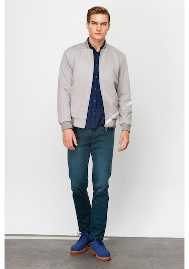 Igs Erkek Gri Standart Std Süet Mont Gri