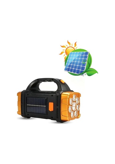 River World 38 W Güneş Enerjili Elde Lamba Çok Renkli