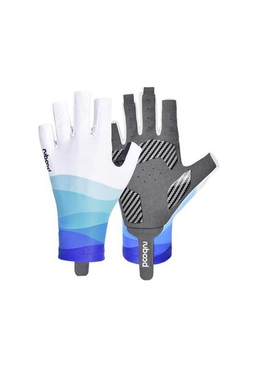 Artfulabode Yürüyüşü Yarım Sürüş Sürme Süper Spor Parmak Mekan Mavi Koruma Kaymaz İçin Güneş Esnek Eldivenleri Eldivenleri Eldivenler Dış Dağ Bisiklet Balıkçılık İt Mavi