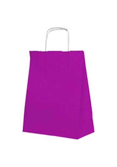 Kraft Çanta Mor 31X12X41 Büyük 25 Li