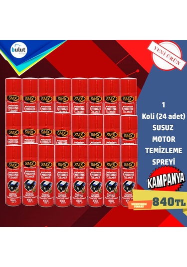 Smx Susuz Motor Temizleme Spreyi 24 Lü - 1 Koli N11.10