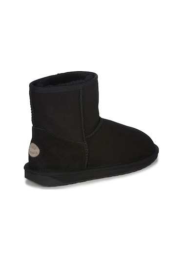 Emu Australia W1003 Stinger Mini Wr Gerçek Koyun Derisi Kadın Bot Siyah