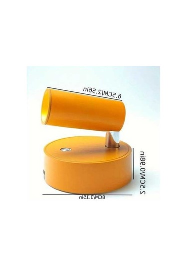 Fastbuy Turuncu Manyetik Karartılabilir Duvar Lambası 3 Renk Uzaktan Kumanda Şarj Edilebilir Turuncu