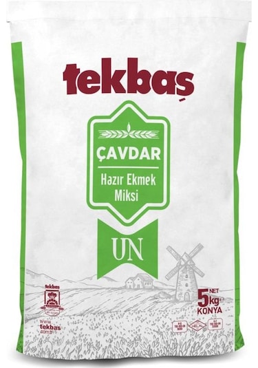 Tekbaş Un Çavdar Hazır Ekmek Miksi 5 KG