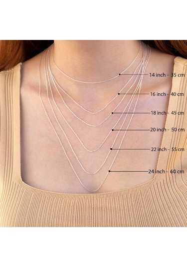 Dkmn Gümüş Gümüş Kolye Mineli Göz Kolye