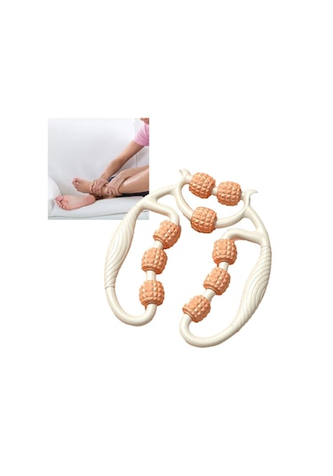 Skycity 9 Tekerlekli 360 Derece Bacak Kas Masaj Rulosu - Akşam Renkli, Vücut Geliştirme Aleti, Kas Yorgunluğu Giderici, Kolay Taşınabilir Abs Malzeme Çok Renkli