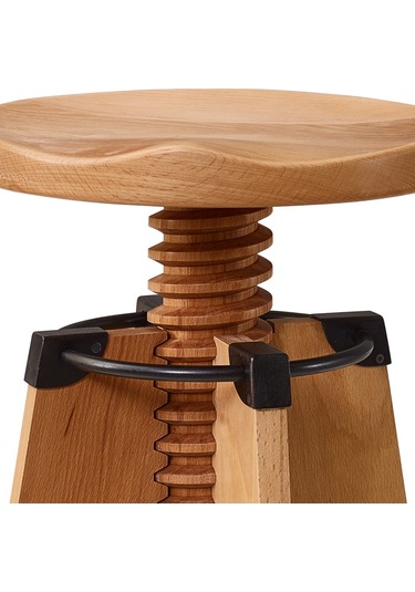 Burgu Ahşap Tabure 001