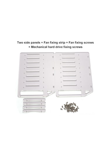 Xindoker Özelleştirilebilir 4-10 Yuvalı Akrilik Sabit Disk Rafı, Hızlı Kurulum Ve Gelişmiş Soğutma İle Dıy Uyumlu