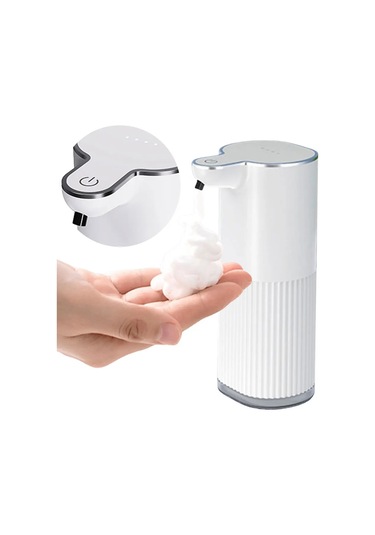 Lixiaqu01 Otomatik Sabunluk 4 Seviyeleri Ayarlanabilir Sıvı Beyaz