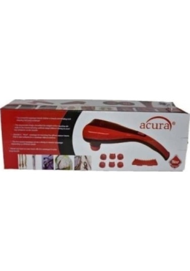 Pazly Paletli Masaj Aleti Değiştirilebilir Başlıklı Ac-738k Qi Kırmızı Kırmızı