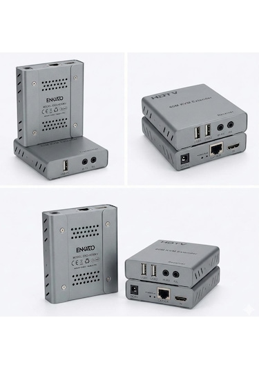 Enkado Ekd-he60kvm 1080p 60 Metre Hdmı Usb Kvm Extender Görüntü Aktarıcı
