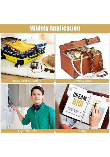 Trendooze Ve Valiz, Seti Pirinç Okul Mini Kilit İçin Fazlası Dolabı Daha Çanta, Adet 12 - Jl