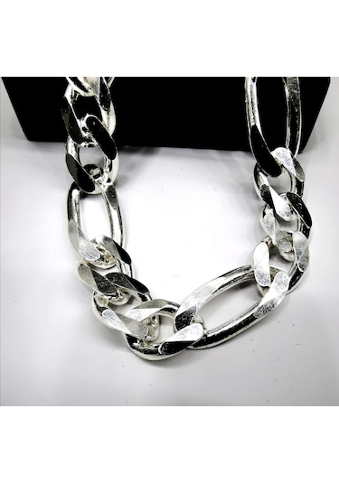 Omar Silver Erkek Figaro Gümüş Bileklik 11 Mm