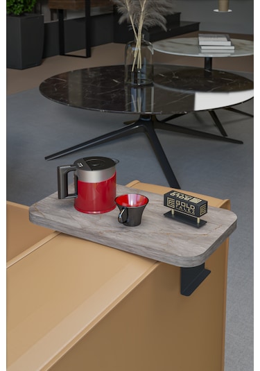 İkili Yan Sehpa Ayarlanabilir Tepsi Dikdörtgen Gordion