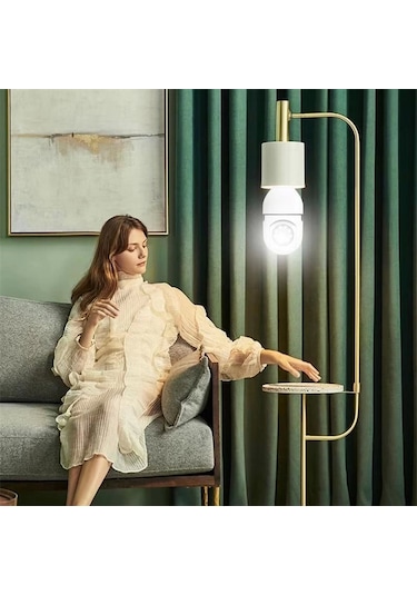 3 Lü Kamera Seti Wifi 360 Derece Panoramik Ampul Kamera Güvenlik Kamerası Gece Görüşlü Sesli