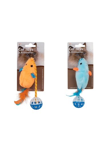 Eastland Tüylü Zilli Peluş Fare 28cm