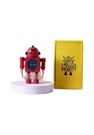 Soulader Sessiz Mekanizmalı Dijital Ekranlı Modern Çalar Saat, Metal Kasa, Yaratıcı Tasarım, Hediyelik Yeşil