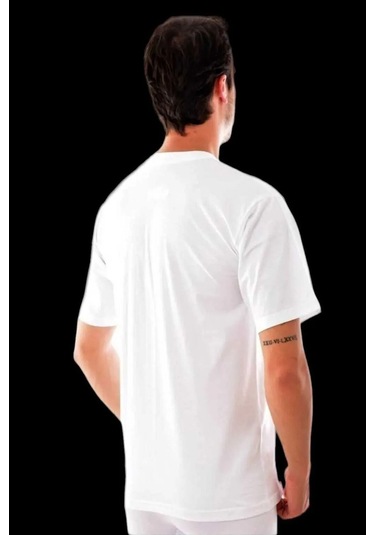 Faal 129 Erkek Penye Süprem Yarım Kol Kapalı Yaka Fanila-beyaz Beyaz