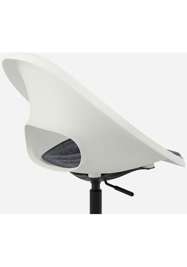 Loberget/malskar, Çalışma Sandalyesi, Beyaz-koyu Gri , Minderli