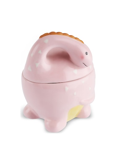 Karaca Dino Kapaklı Saklama Kabı Pembe Pembe