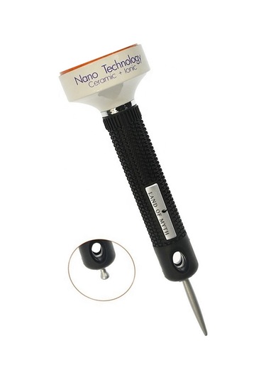 Land Of Myth LOM1303 Seramik+İyonik Termal Fön Saç Fırçası Siyah Turuncu 45 MM