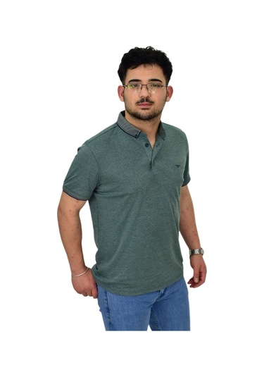 Erkek Polo Yaka Merserize Tişört 1000 Bgl-st04532 Yeşil