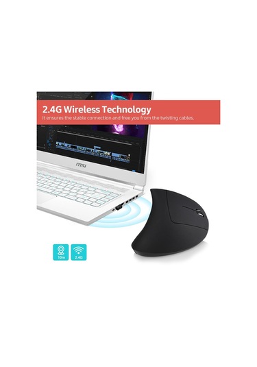 Ywyt 2.4G Kablosuz  Ergonomik Dikey Optik Mouse