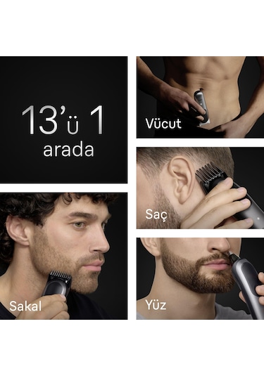 Braun Hepsi Bir Arada Series 7, 13'ü 1 Arada Tıraş Kiti, Problade, Autosense, Aıo7560